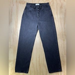 Decade Studio Bonnie Jeans Lisbon Faded Black Size 31 Sold Out RARE 100% Cotton